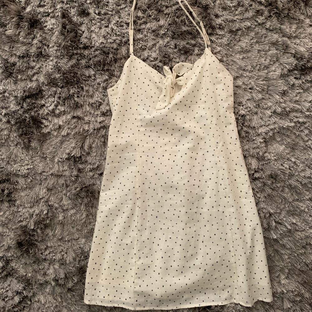Linen summer mini dress